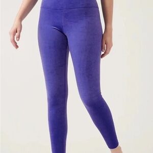 Athleta elation velvet tight and bra tops